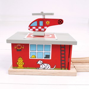 Hangar de caserne de pompiers en bois