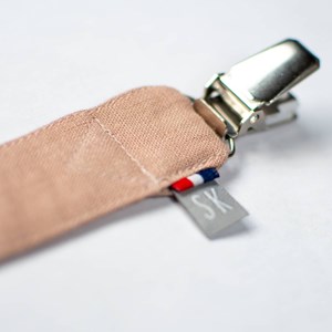 Attache tétine  lin pêche tu