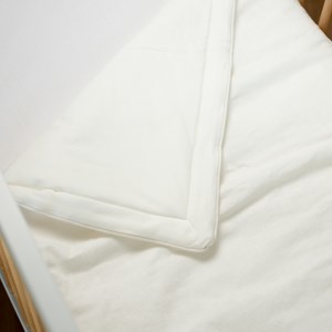 Plaid couverture en lin écru 70 x 100