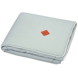 Plaid couverture en lin vert de gris 70