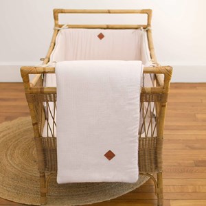 Couverture gaze de coton jeanne beige