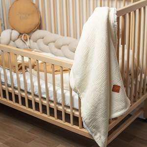 Couverture gaze coton sherpa jeanne