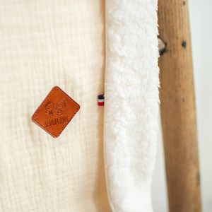Couverture gaze coton sherpa jeanne