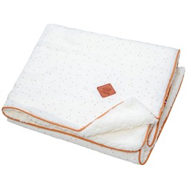 Couverture gaze coton sherpa jeanne