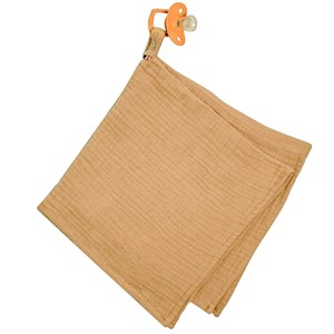 Lange doudou attache tétine camel 40 x