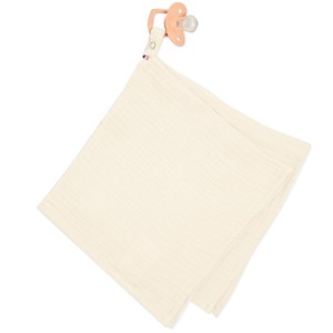 Lange doudou attache tétine écru 40 x