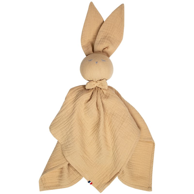 Doudou lapin gaze de coton jeanne