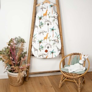 Doudou lapin  gaze coton blanc 50 x 50