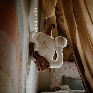 Trophée mural éléphant lin chambre