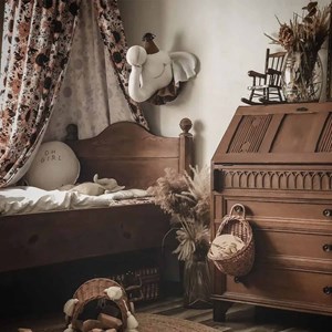 Trophée mural éléphant lin chambre