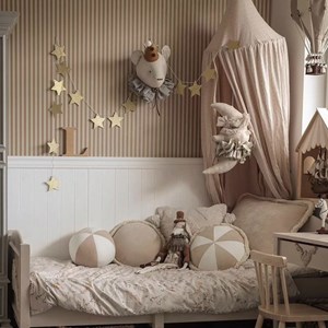 Trophée mural lune venise lin bébé