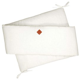 Tour de lit en lin déhoussable écru 210