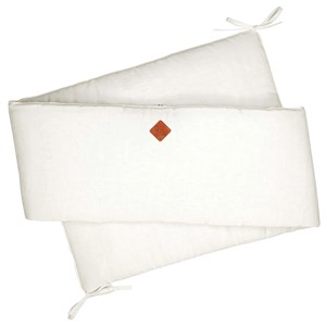 Tour de lit en lin déhoussable écru 210