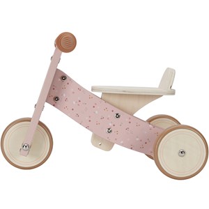 Tricycle en bois rose
