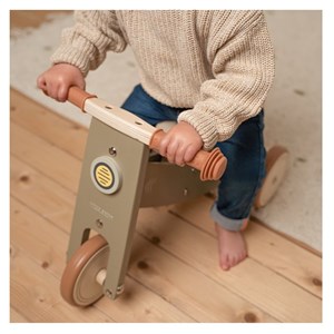 Tricycle en bois vert olive