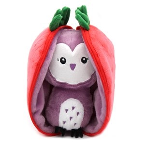 Peluche flipetz chouette fraise