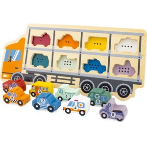 Puzzle camion porte-voitures 8 pcs