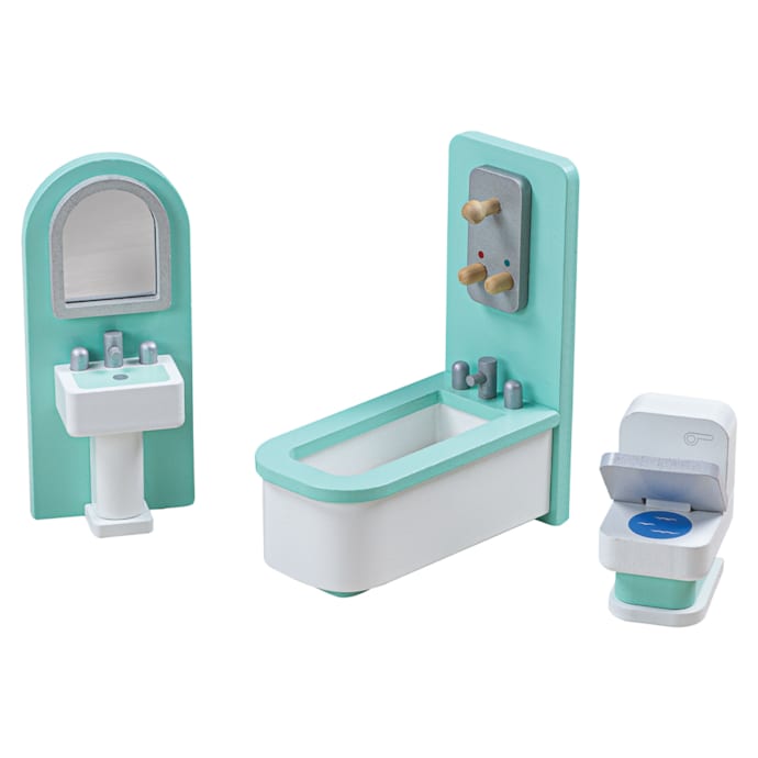 Generic Ensemble de Salle de Bain pour Maison de Poupée à L'échelle 1:12 : Mobilier Miniature Exquis, Accessoires de Salle de Bain Réalistes en Porcelaine pour les Passionnés et C