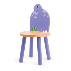 Chaise brontosaure en bois pour enfants