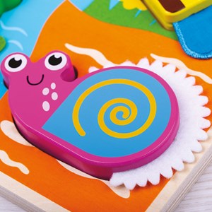 Puzzle de bugs tactiles et palpables