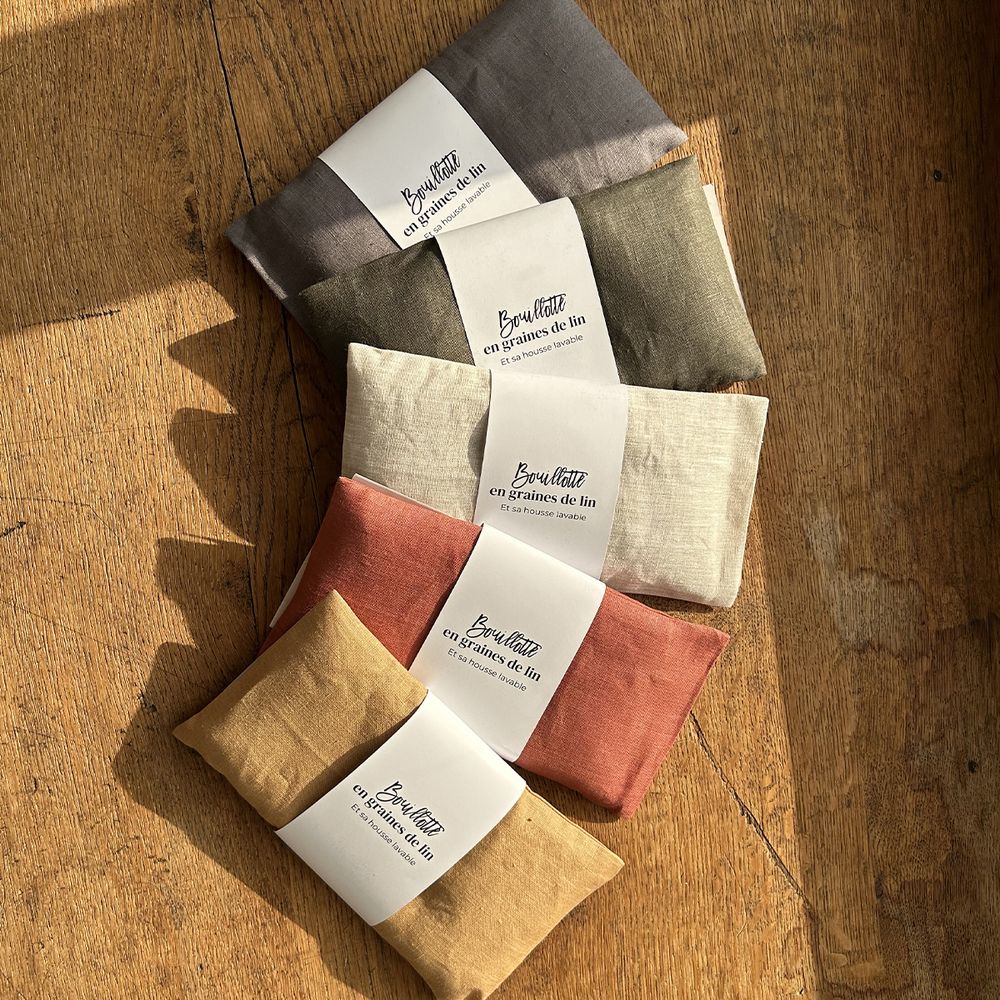 Bouillotte Chausson Chauffant Graine De Lin Chaussons Chauffants