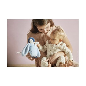 Peluche a bisous manchot - bleu