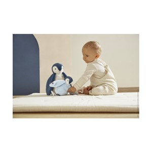 Peluches calins manchots bleus