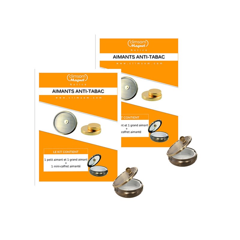 Climsom - Lot de 2 packs aimant anti-tabac climsom