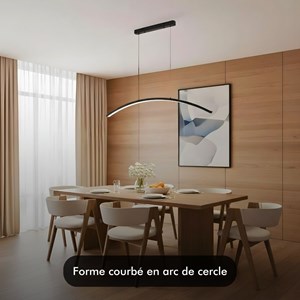Suspension led dimmable keula noire