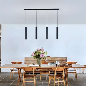 Lampe suspendue fakla dimmable noire