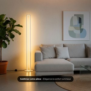 Lampadaire silta led - blanc
