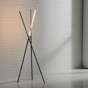 Lampadaire led ember noir