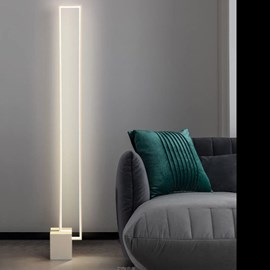 Lampadaire led quadra blanc