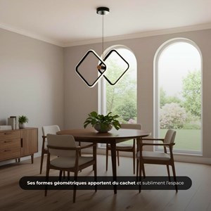 Lampadaire quadra led - blanc