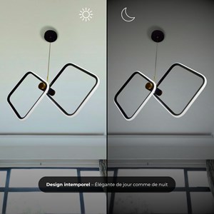 Lampadaire quadra led - blanc