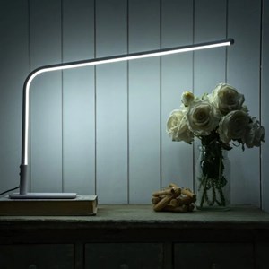 Lampe de table skiva blanc