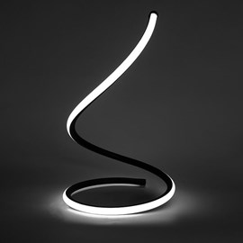 Lampe de table  led courbe noir