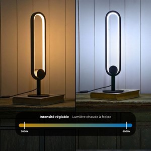 Lampadaire scoop led - aluminium