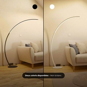 Lampadaire arc - noir 1,7