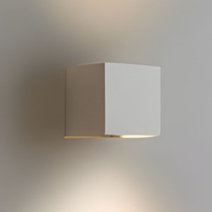 Applique murale led cube blanc