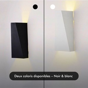 Applique murale led geometric blanc