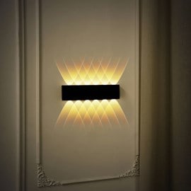 Applique murale led holm noir