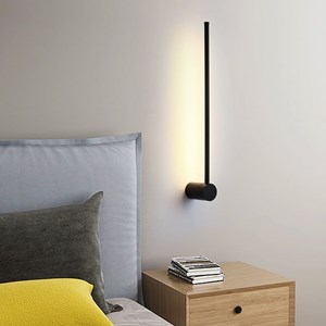 Applique murale laser minimalist led noire l