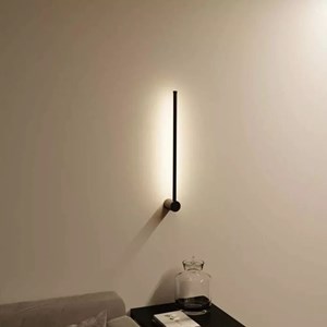 Applique murale laser minimalist led noire l