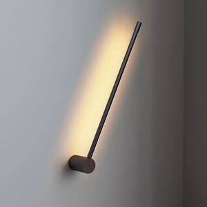 Applique murale laser minimalist led noire l