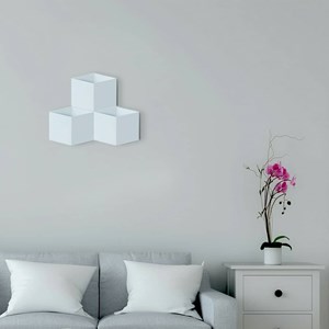 Applique murale led 3d blanc