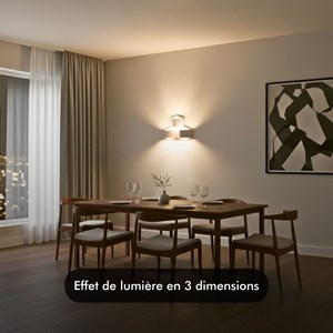 Applique murale  led - inoleds - cube 3d - blanc
