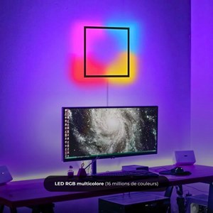 Applique murale cube led -rgb