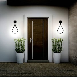 Appliqe murale led klok