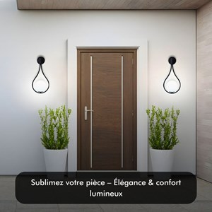 Appliqe murale led klok